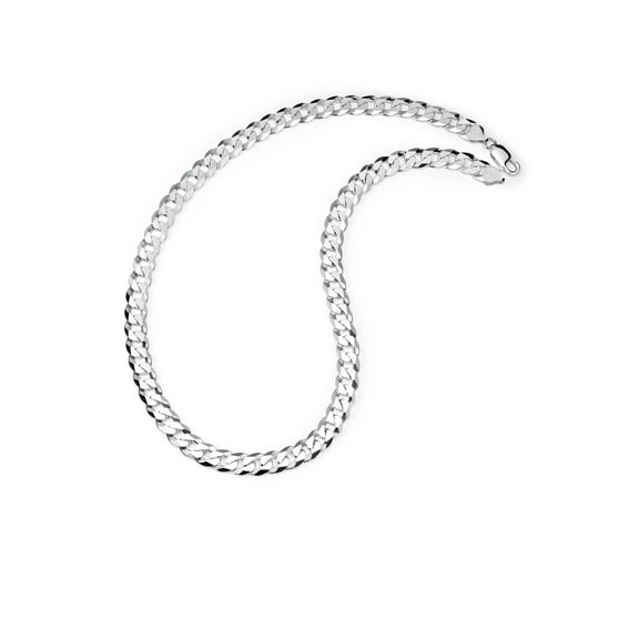 Metal Masters Mens 7mm Sterling Silver 925 Italian Curb Chain Necklace 20 22" 24" 26" 28" 30