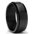 thumbnail image 1 of Metal Masters Mens Black Stainless Steel Spinner Fidget Ring Anxiety Band 8mm, 1 of 5