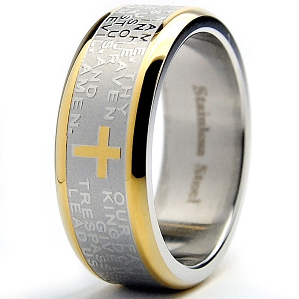 Men's lord's prayer ring sale