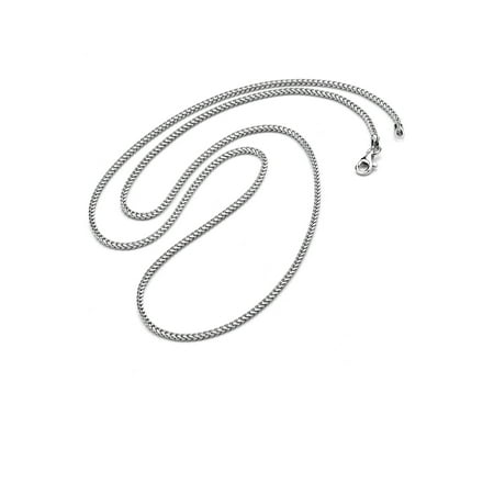 Metal Masters Mens Sterling Silver 925 Italian Franco Chain Necklace 2.3mm