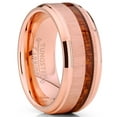 thumbnail image 1 of Metal Masters Mens Tungsten Carbide Rosetone Plated Wedding Band Ring Koa Wood Comfort-Fit 13.5, 1 of 8