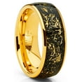 thumbnail image 1 of Metal Masters Mens Tungsten Wedding Band Engagement Ring Star Dust Goldtone Metal Shavings 8mm, 1 of 5