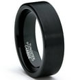 thumbnail image 1 of Metal Masters Tungsten Carbide Mens Black Unisex Wedding Band Ring 7mm, 1 of 6
