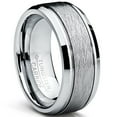 thumbnail image 1 of Metal Masters Tungsten Carbide Mens Brushed Center Wedding Band Ring Comfort-Fit 8mm, 1 of 7