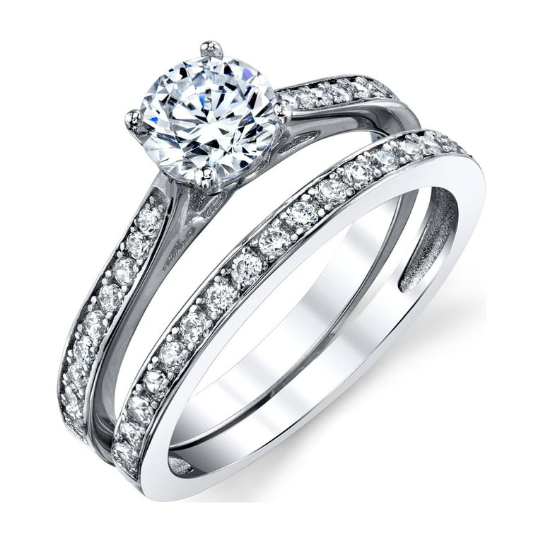 Metal Masters Women s Cubic Zirconia Wedding Engagement