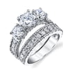 Newshe Sterling Silver Bridal Set – Cubic Zirconia Wedding & Engagement Ring For Women, 1.6ct, AAAA Quality, Nickel-Free