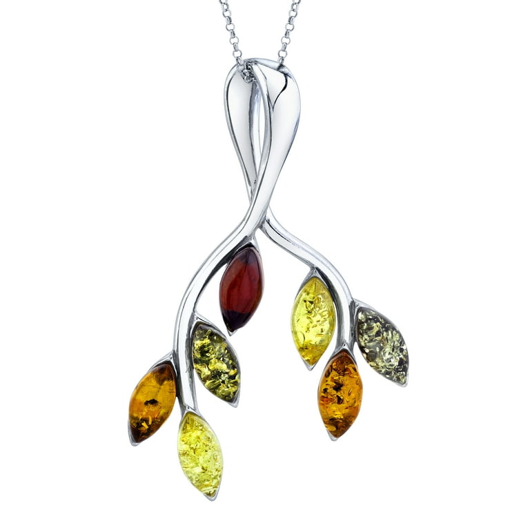 Baltic Amber Yellow Tree Branch Necklace Baltic Amber Yellow Tree Branch Necklace