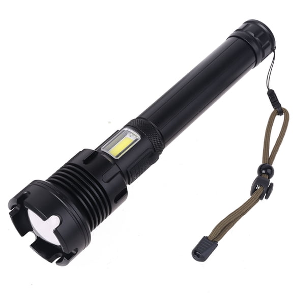 Metal Material Bright Flashlight Strong Light Focusing LED Flashlight Rechargeable Torch Flashlight for Outdoor Indoor