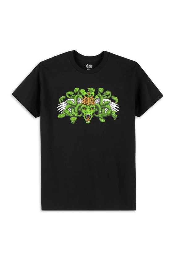Medusa Extra Large Black T-Shirt