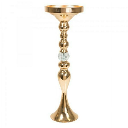 Metal Mermaid Centerpiece with Crystal 19½" - Gold