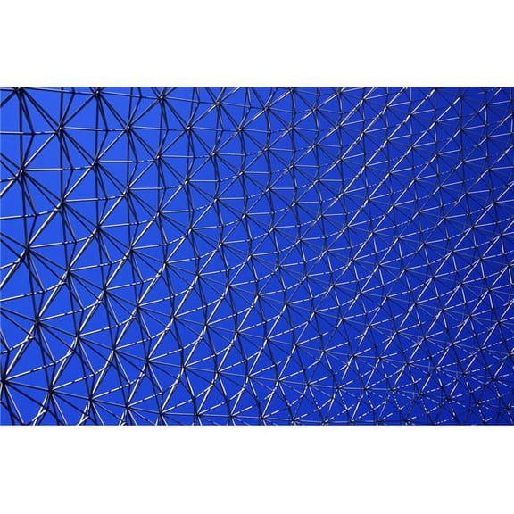Metal Mesh Against A Blue Sky Bluesky Poster Print by David Chapman - 17 x 11