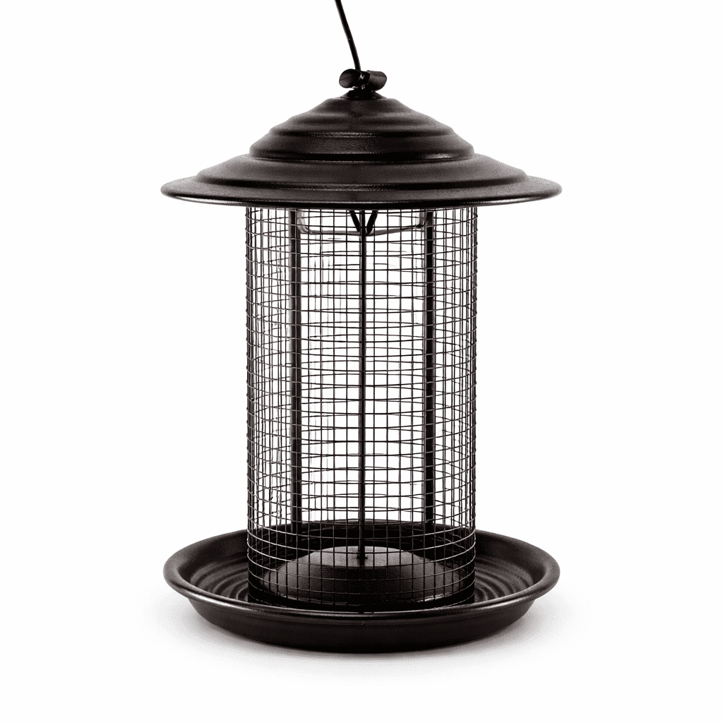 Simple Living Solutions Metal Mesh Bird Feeder, 2.5 lb Capacity, Squirrel Resistant Hanging Feeder for Outdoor Wild Birds, Weather-Resistant