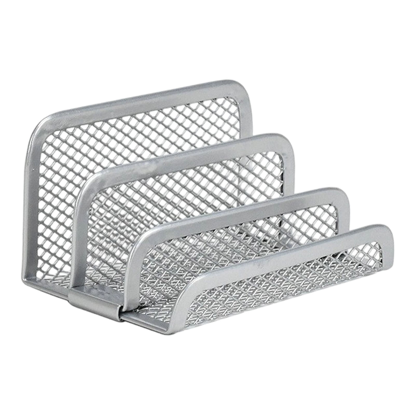 Metal Mesh Desk Organizer, Desktop Letter File Holder, Small Bill ...