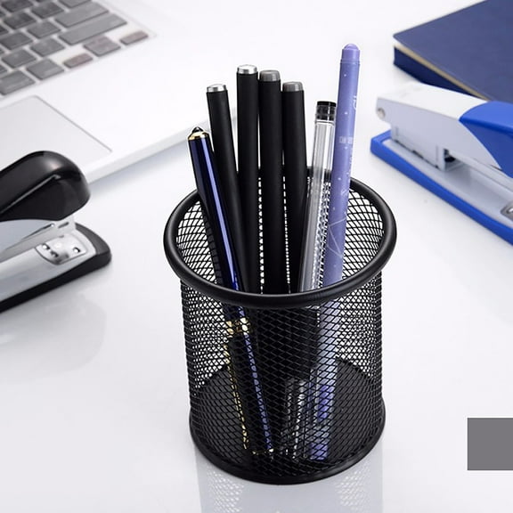 Metal Mesh Desktop Organizer Pen Holder for Office Supplies, Scissors, and Tools