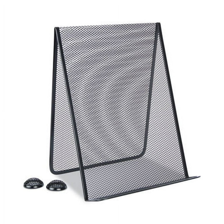 Metal Mesh Document Holder Free Standing, 35 Sheet Capacity, Metal, Black Metal Mesh Document Holder Free Standing, 35 Sheet Capacity, Metal, Black