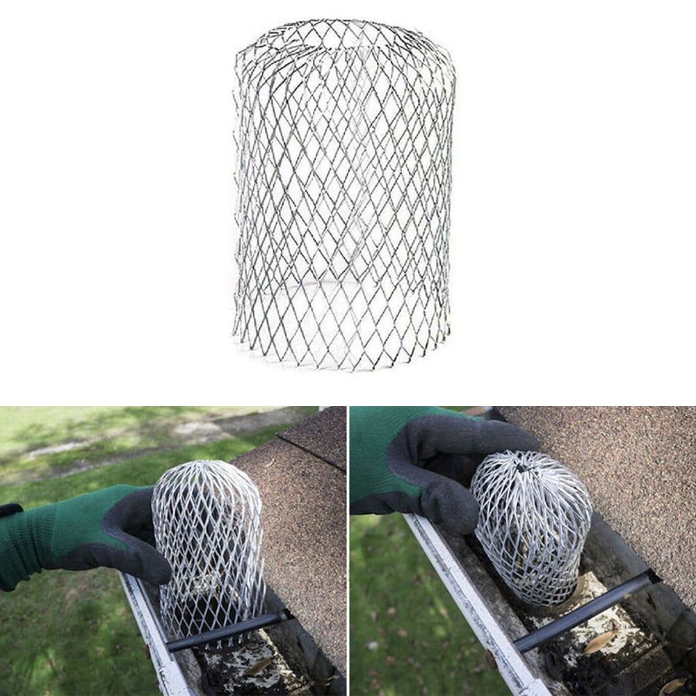 Metal Mesh Gutter Leaf Debris Mud Trap Guards Drain Pipe