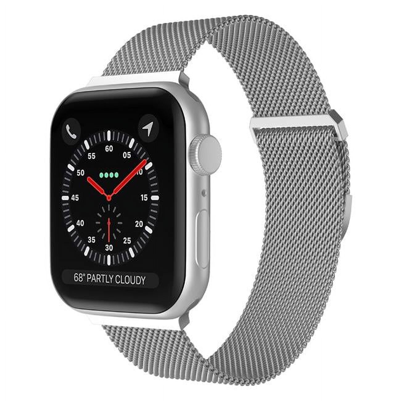 REBECCA MINKOFF SILVER SLINKY MESH APPLE WATCH BAND 20mm NWT Chunky Chain Watch Band for Apple Watch main image 3