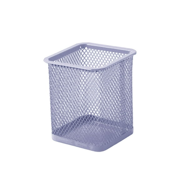 Metal Mesh Pen Cup Holder - Steel Pencil Organizer for Desk, Office Supplies, Durable 9x10cm Pencil Storage Jar with Modern Design, Home & Office Stationery Organizer