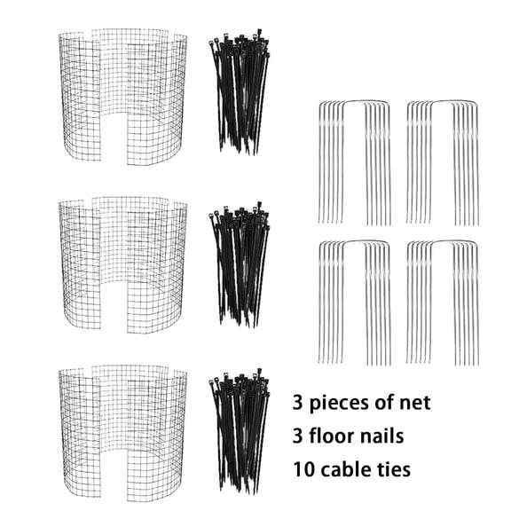 Metal Mesh Protector Cage, 13.7" Rustproof Garden Cloche, DIY Wire Netting to Keep Rabbits, Squirrels & Chickens Out, Indoor/Outdoor Guard