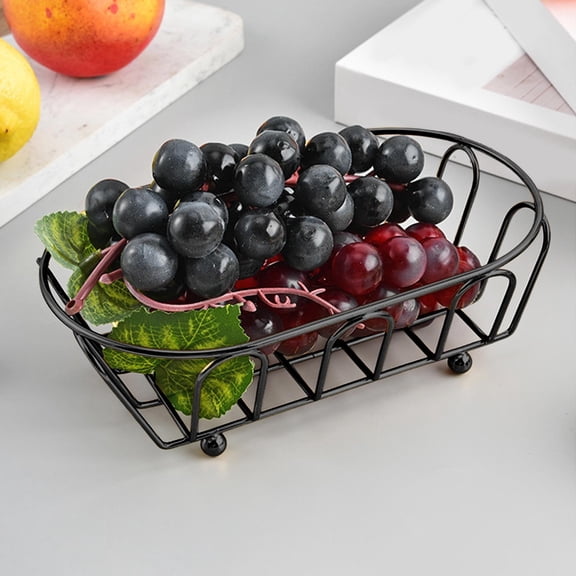 Metal Mesh Serving Tray, Stainless Steel Snack Basket for Chips Chicken Bread, Decorative Food Organizer for Home Diner Kitchen Counter