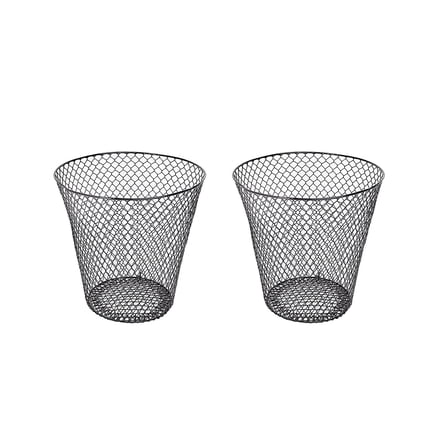 Metal Mesh Can, 9-Inch Round Waste Basket â Open Top Wire Garbage Bin for Desk, Office, Kitchen, Laundry & Dorm Room â Lightweight Recycling & Storage Wastebasket