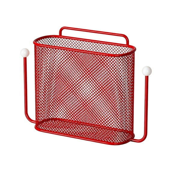 Metal Mesh Wall Mounted Storage Basket for Bathroom Storage, 10.24 X 7.48 X 2.76 Inches, No Drilling Organizer