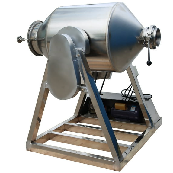 Metal Metallurgy Dry Powder Mixer Drum Blender Stainless Steel for Feed Particle 200L 360° Tumbler 220V