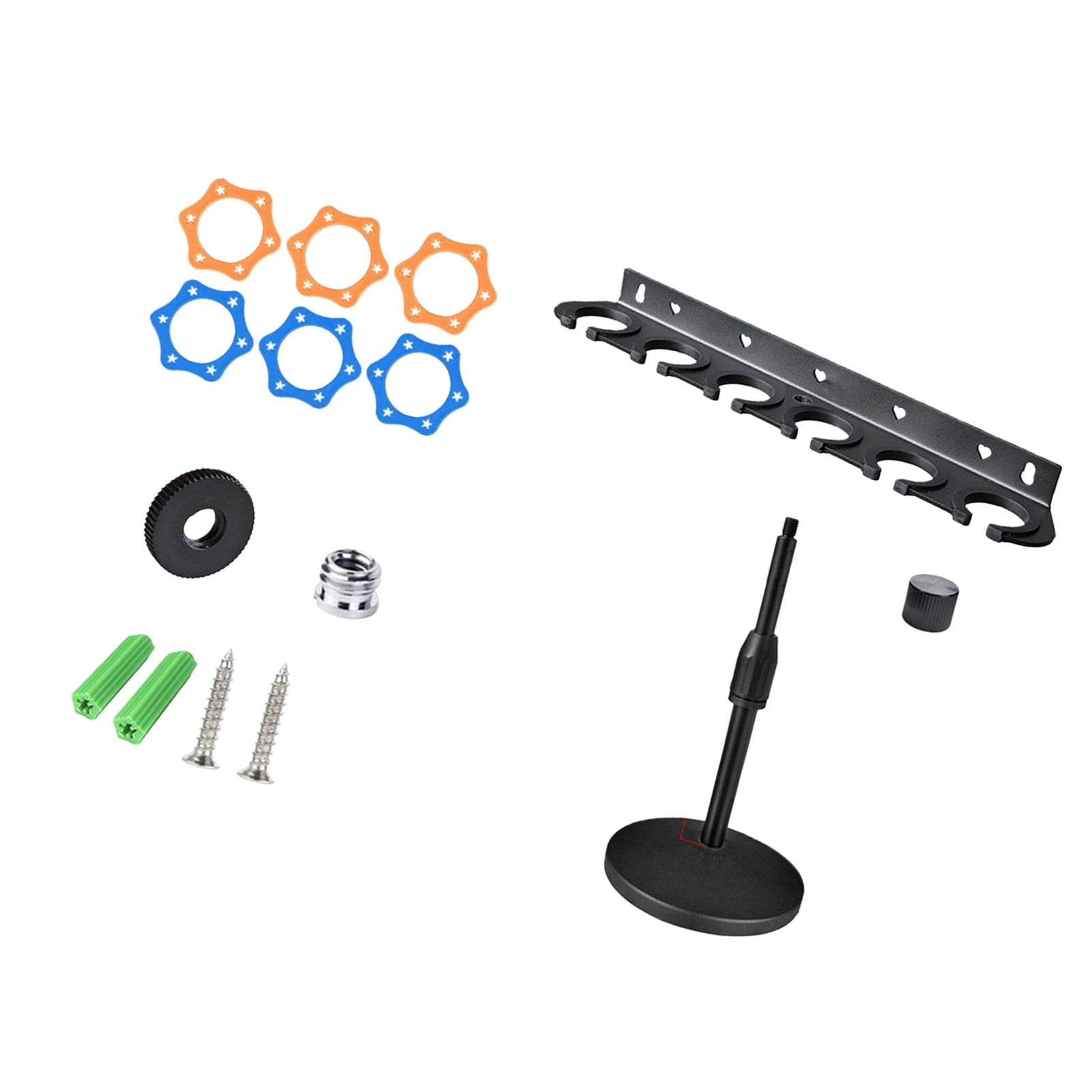 Metal Mic Mounter Microphone Holder Tray Wall Mount and Desktop Stand for Small Space Recording
