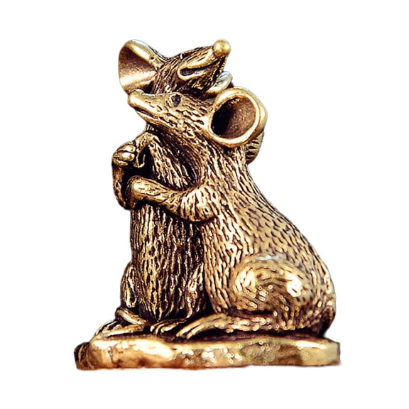 Metal Mice Statues Decorative Sculptures Garden Patio Home