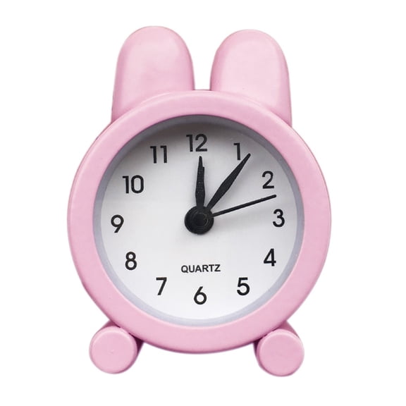 Metal Mini Alarm Clock - 5cm, Cute, Electronic - for Office, Students, Travel, Desk Decoration