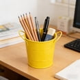 thumbnail image 1 of Metal Mini Bucket Double Handle Iron Pail Organizer for Pens Pencils Desktop Storage Small Planter Holder, 1 of 6