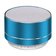 Metal Mini Speaker Bluetooth Wireless Portable Car Audio LED Light Subwoofer Portable Support TF Card USB Charging For PC Laptop