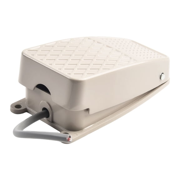Metal Momentary Foot Pedal Switch 10A SPDT 1NO1NC, aluminum Alloy Shell IP62 Waterproof, Self-Reset Electric Power Control For Industrial Machinery