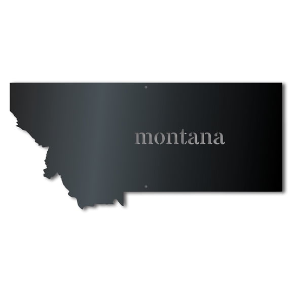 Metal Montana Wall Art - Custom Metal US State Sign - 14 Color Options 10