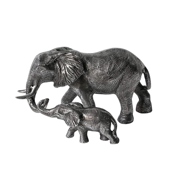 Metal Mother Elephant with Baby Statue Attractive Elephant Statue Unique Figurine Elephant Statue A Excellent Item for Home | Office | Restaurant Decorations by indaiaart12.