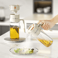 thumbnail image 1 of MRBIN Oil Spray Bottle for Cooking, 550ml/18.5oz Food Grade Glass Olive Oil Sprayer Dispenser 2 in 1 Mister Refillable Dressing Container for Kitchen, Air Fryer, BBQ, Salad, 1 of 10