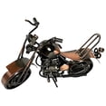 thumbnail image 1 of Metal Motorcycle Industrial Biker Chopper Office Desk Sculpture 7 Inch Retro Recycled Metal Classic Handmade Iron Bolts Nuts Motorcycle Unique Man Cave Art Decor Bike Chain (M6 Copper), 1 of 7