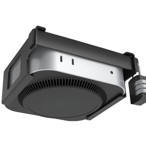 Metal Mount Holder Bracket for Mac Mini M4/M4 Pro, Under Desk or Behind The Monitor Compatible with EVSA Mounts Monitor Mounting Space-saving Accessory