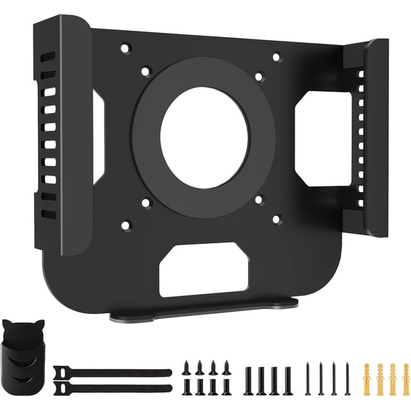 Metal Mount for Mac mini M1 M2Monitor VESA Mount or Under Desk Mount and Wall Mount for Mac mini 2011-2023 M1 M2,with Larger Anti-Slip Pads, with Pen Holder