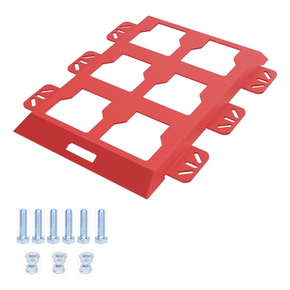 Metal Mounting Plate Half Width for Packouts Toolboxes, Mounting Plate Wall or Floor Mount Tool Storage and Organization
