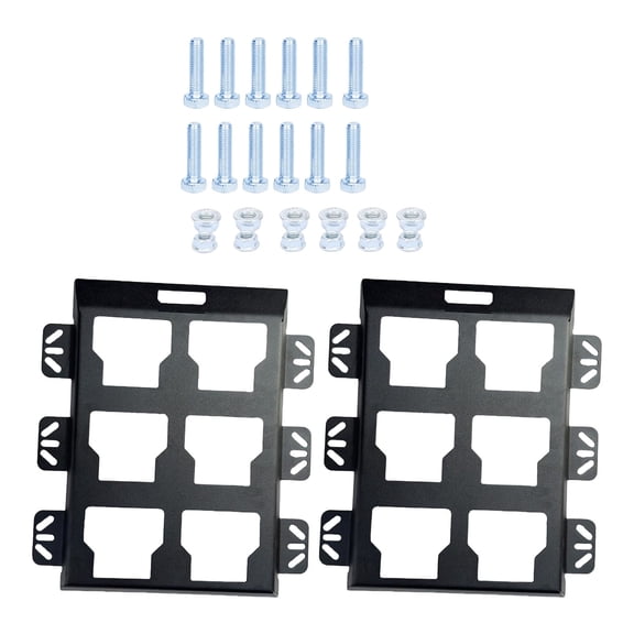 Metal Mounting Plate Half Width for Packouts Toolboxes, Mounting Plate Wall or Floor Mount Tool Storage and Organization