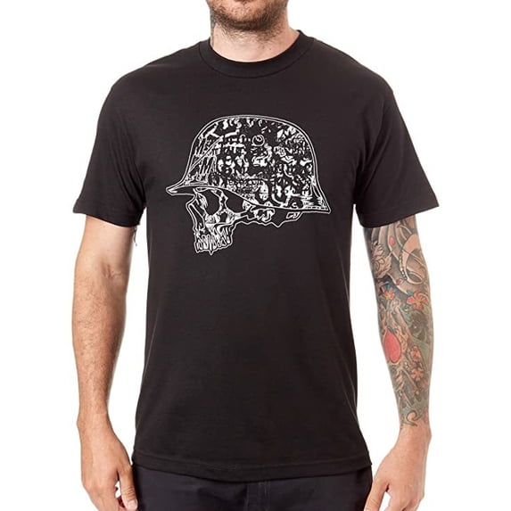 Metal Mulisha Logo Case Tee T-Shirt Black w/ White Men's Size Medium M BRAND NEW