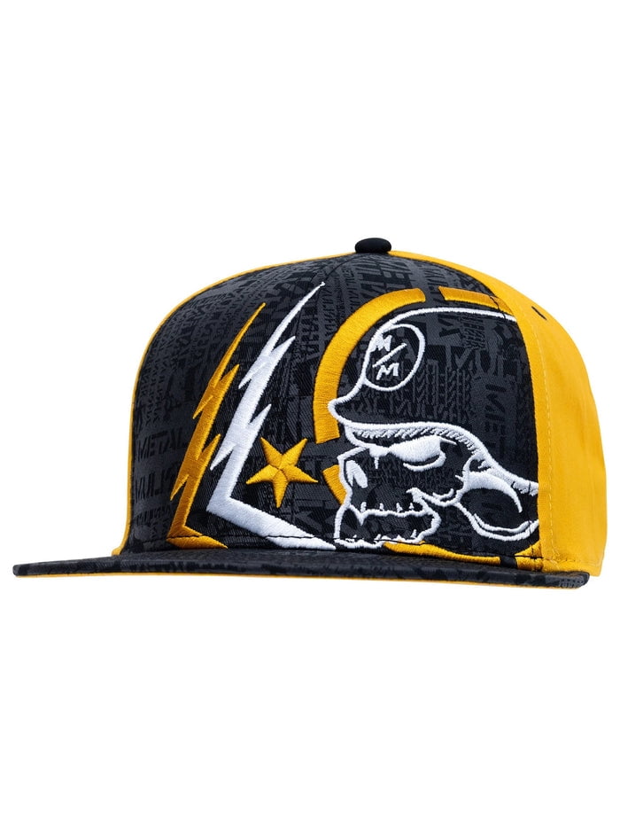 Metal Mulisha Men's Cable Snapback Hat - Red & Black Embroidered Logo, Adjustable Snapback
