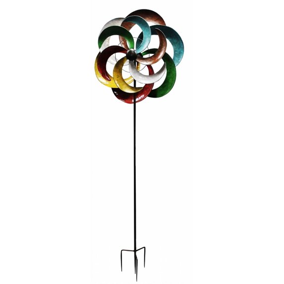 Metal Multi-Color Windmill Stake