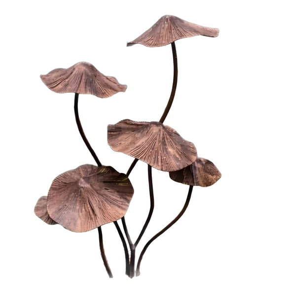 Iron Mushroom Garden Stake Toadstool Plaques Decoration For Outdoor Yard Landscape Courtyards And Patios 69Cm Tall