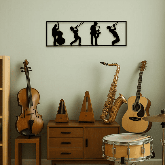 Metal Music & Instruments Decorative Wall Decor