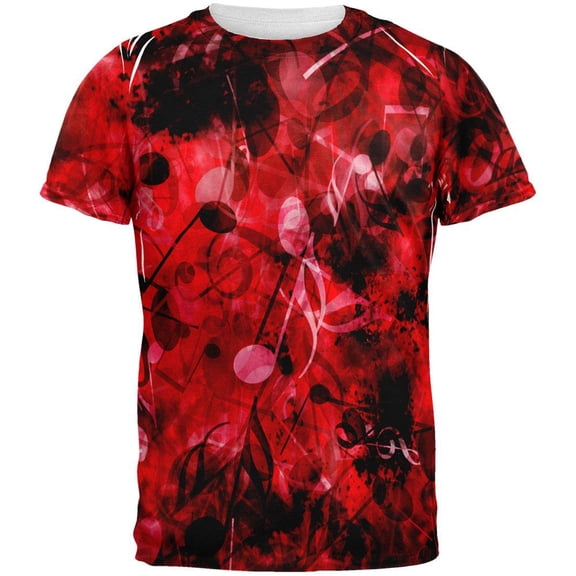 Metal Music Medley All Over Adult T-Shirt - Large