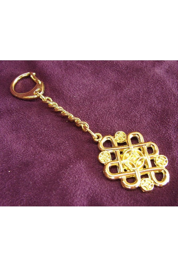 Metal Mystic Knot Key Chain Infinity Symbol.