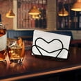 thumbnail image 1 of Metal Napkin Holder for Table, Iron Freestanding Tissue Dispenser Heart Standing Napkin Dispenser for Kitchen Dining Farmhouse Bar Cafe Napkin Holder, 1 of 5