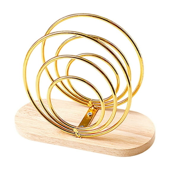 Metal Napkin Rack Iron Vertical Tabletop Holder Kitchen Counter Organizer Cocktail Napkin Dispenser Indoor Outdoor Modern Rack 6.14x3.9in(Gold/C)